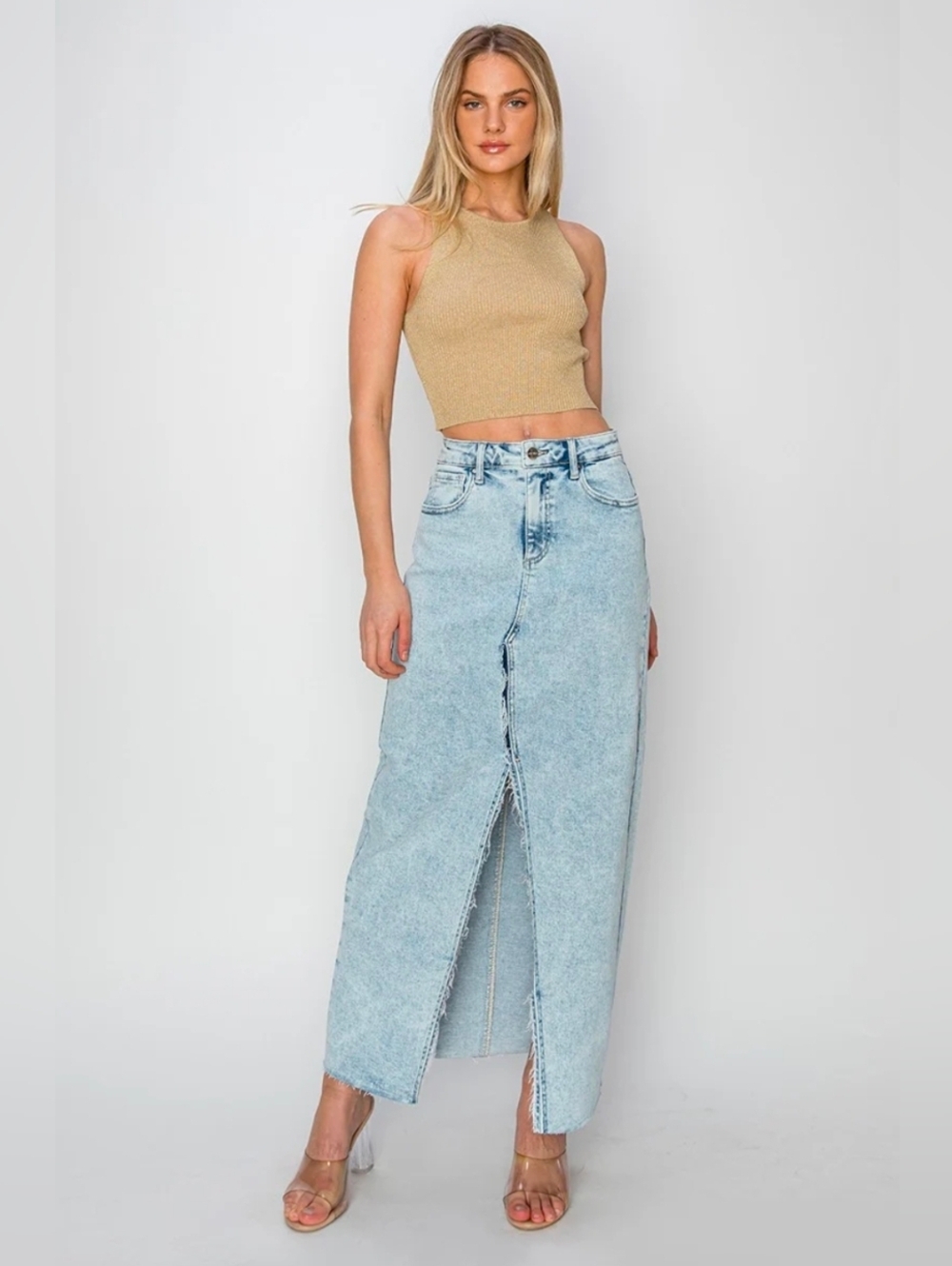 Risen Crossover Maxi Skirt | Size M NWT